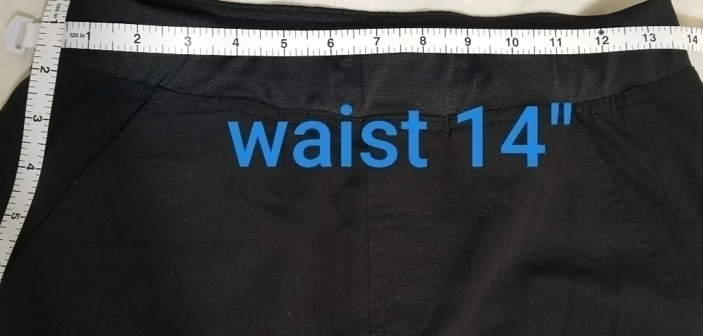 FIGS Axim Cargo Scrub Pants, Color Black, Size S.